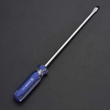 Flat Type Screwdriver / Obeng min atau minus CR-V dengan Gagang Transparan HARDEN 5x150mm