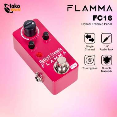 FLAMMA FC16 FC-16 OPTICAL TREMOLO Classic Optical Tremolo Effect