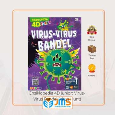 Buku Anak Ensiklopedia 4D Junior Virus-Virus Bandel (Virus Hunt)
