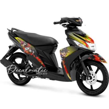 Stiker Mio M3 Full Body Decal Yamaha Mio Z 125 - Dragon Ball Z Kuning