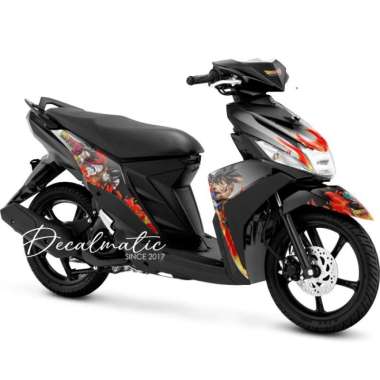 Stiker Mio M3 Full Body Decal Yamaha Mio Z 125 - Dragon Ball Z Putih