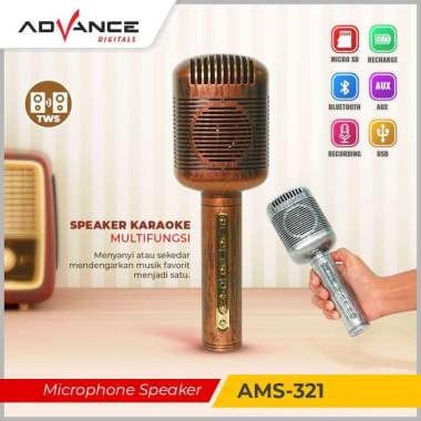 ADVANCE - Microphone Bluetooth (AMS-321) SILVER COPPER