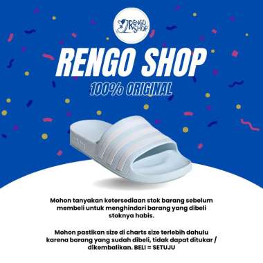 [ORI] SENDAL WANITA ADIDAS ADILETTE AQUA SLIDES SANDALS BLUE FY8106 37