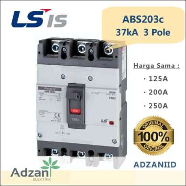 MCCB 3P 200A 37kA ABS203c FMU LS Metasol LSis