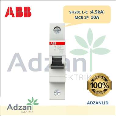 [ABB] MCB 1P 6A/10A/16A 4.5kA SH201L-C 2CDS241001R0 10 A