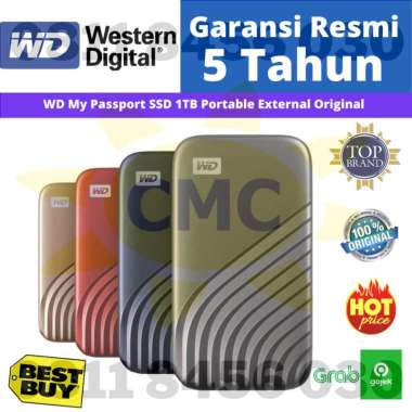 WD My Passport SSD 1TB 1 TB Portable External SSD Resmi BLUE