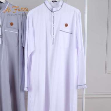 Gamis Pria Setelan Baju Koko Pria Dewasa Stelan Kurta Pakistan Set Putih Variasi List Warna XL Putih Variasi