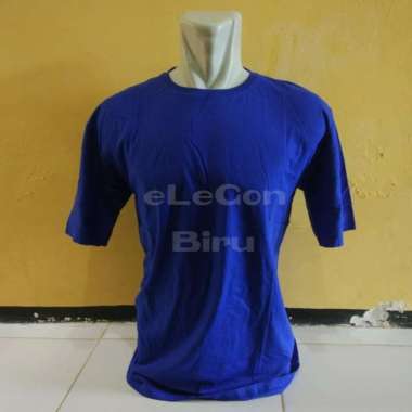 Combed 30s Kaos Distro Biru Polos Kaos Oblong Polos Blue Katun S