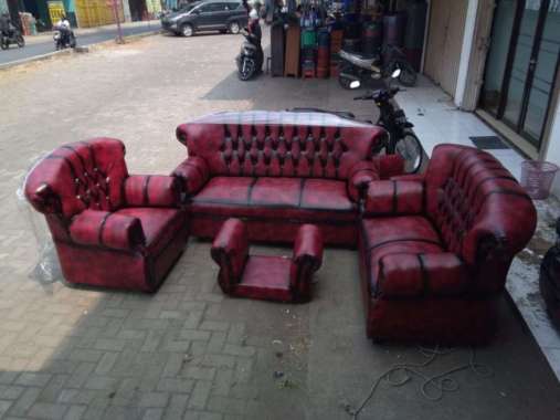 sofa 321 klasik merah Multicolor