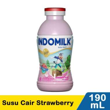 Promo Harga Indomilk Susu UHT Stroberi 190 ml - Blibli