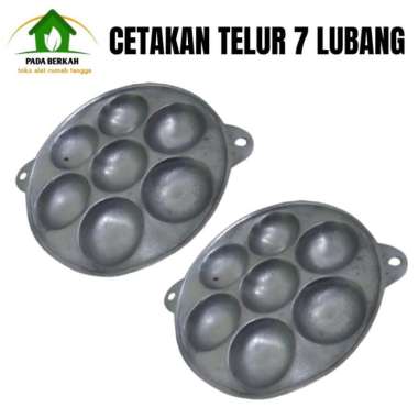 Cetakan Telur Kue Lumpur Cetakan Martabak Cetakan Kue Cubit 7 Lubang
