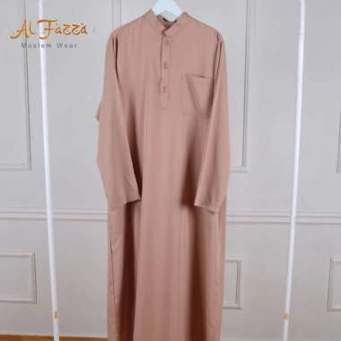Gamis Pria Muslim Wear Jubah Pria Gamis Pria Katun Super Silky Polos M Mocca Polos