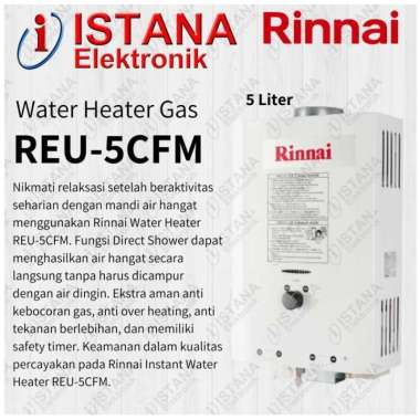RINNAI WATER HEATER GAS 5 LITER REU-5CFM
