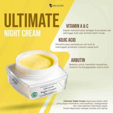 MS Glow Night Cream - 100% ORIGINAL BPOM Whitening
