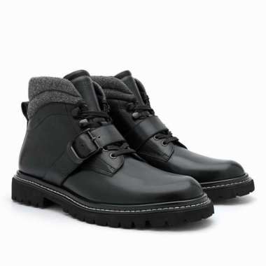 PM005 SEPATU BOOT PEDRO BOOTS PRIA ORIGINAL CASUAL KULIT HITAM