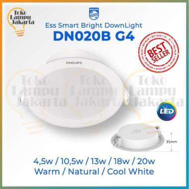 PHILIPS LED Downlight DN020B G4 4,5w 10.5w 13w 16w 20w Recessed 10.5w Putih
