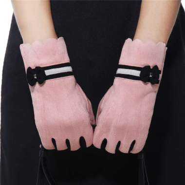 Sarung Tangan Korea Sarung Tangan Akhwat Muslimah / Handsock Manset Pink
