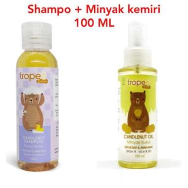 Tropee Bebe minyak kemiri + shampo kemiri anak murah / minyak kemiri Multivariasi Multicolor