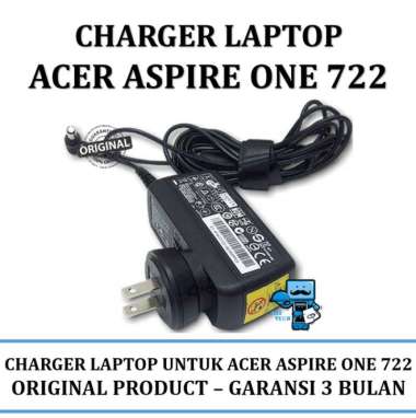 Charger Adaptor Original Laptop Acer Aspire One 722