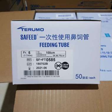 NGT Terumo / Feeding Tube Terumo Fr. 5-100 cm / Feeding Tube no. 5 Multivariasi Multicolor