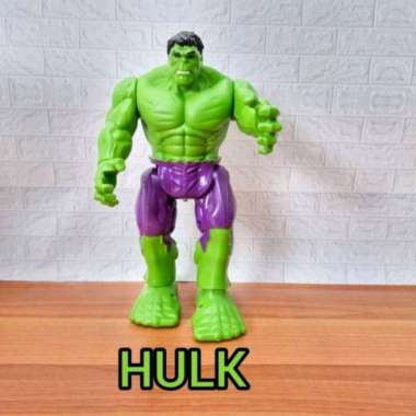 Mainan Figure Hulk Baterai - Robot Hulk buster Baterai Anak Edukatif Hulk