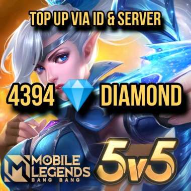 Diamond Mobile Legends 4394 Diamonds DM ML MLBB Event Voucher Game Top Up Via ID