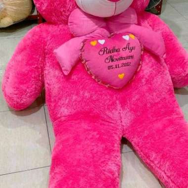 TERMURAH BONEKA TEDDY BEAR PREMIUM BESAR SUPER JUMBO TINGGI 1.5 METER FREE UKIR NAMA / KADO /HADIAH