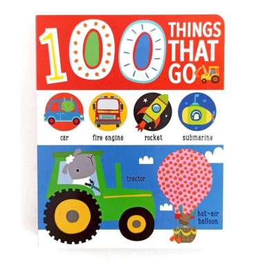 100 Things That Go Board Book