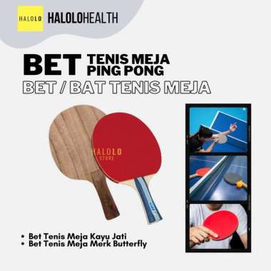 Bet / Bad / Bat Pingpong Tenis Meja Butterfy / Bet Kayu Jati - Bat Kayu Jati Bet Kayu Jati