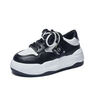 MIVASOO Sepatu Wanita Sneaker Import Kasual 38 HITAM