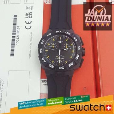 JAM SWATCH ORIGINAL - JAM TANGAN SWATCH SUIB414D SWATCH SUI B414D BLACK HERO JAM TANGAN PRIA JAM PRI