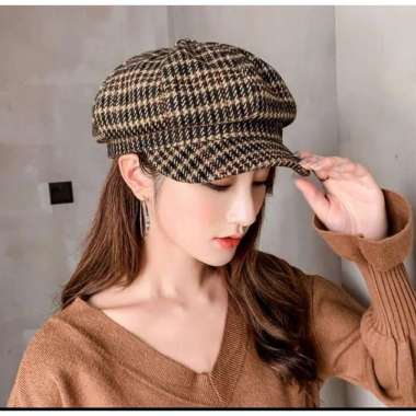 TOPI BERETS CLASIC WANITA Coklat
