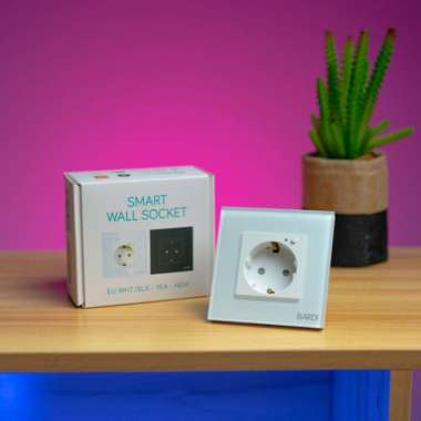 Bardi Smart Wall Socket EU Stop Kontak Pintar Wifi Hitam