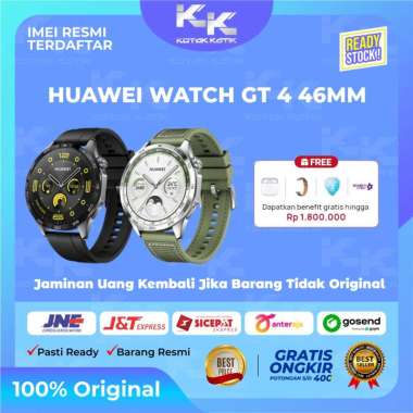 HUAWEI WATCH GT 4 GT4 46MM GRATIS FREEBUDS & STRAP - GARANSI RESMI GREEN