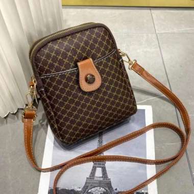 KOREA BAG TAS SELEMPANG WANITA FASHION IMPORT KBL4599 TAS SLINGBAG HP KUALITAS PREMIUM COFFEE