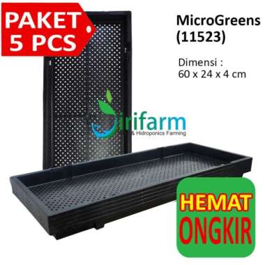HIDROPONIK TRAY SEMAI MICROGREENS WHEAT SPROUTS PAKET 5 PCS (11523)