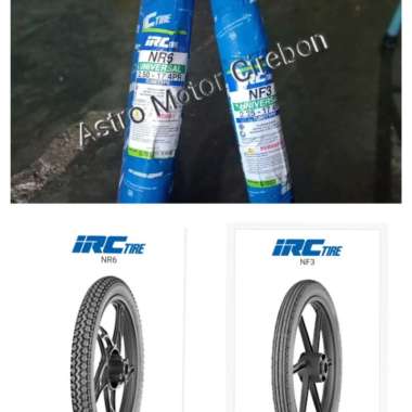 Paket / Set Ban Luar Motor IRC INOUE 225-17 NF 3 dan 250-17 NR 6