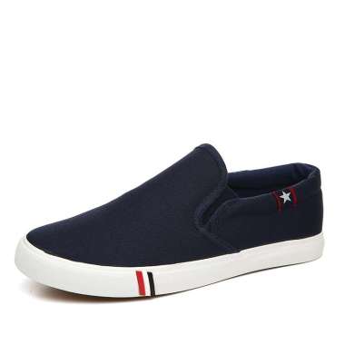 Mivaso Sepatu Slip On Pria Original Sepatu Hitam Pria Sepatu Slop Sneakers Sepatu Slip On Pria Wakai