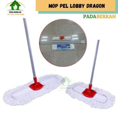 Lap Pel Mop Lobby Lantai Mall Lap Pel Kain 2 in 1 Dragon Multifungsi 38 cm