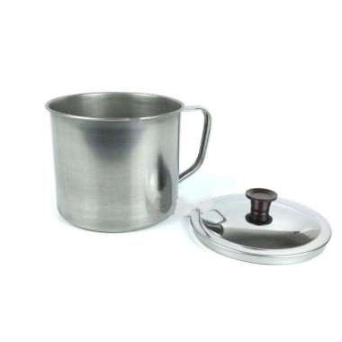 Mug Gelas Cangkir Stainless Steel Plus Tutup Gelas Kopi Mug Stainless 10