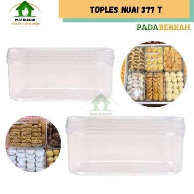Toples Kue Kering Kue Lebaran Persegi Panjang Kotak Nuai 377T SN 377 500gr-1/2kg