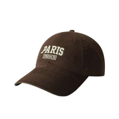 Baseball cap : PARIS FRENCH - Topi Baseball Topi Pria Topi Wanita BROWN
