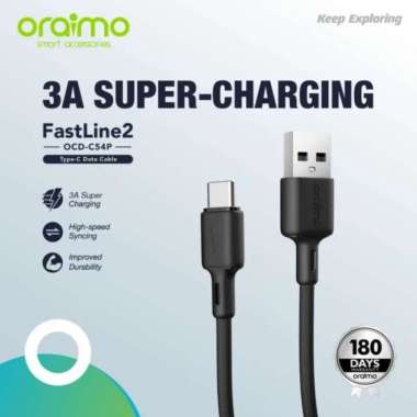 KABEL DATA ORAIMO OCD-C54P 3A SUPER CHARGING 1,5M & OCD-C54 3A 1M & OCD-CL54 2.4A OCD-CL54
