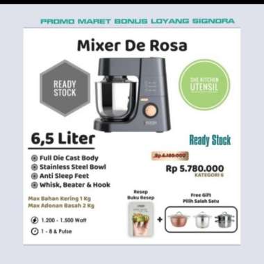 Mixer Signora de Rosa standing mixer Signora - gosend + paking kayu Multicolor