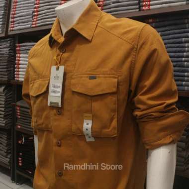 MGEE Kemeja Jaket Pria NORTH C007 1023 YELLOW L