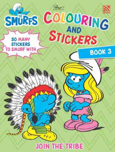 Penerbit Pelangi The Smurfs - Colouring and Stickers Explosive! Book 3