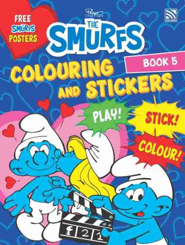 Penerbit Pelangi The Smurfs - Colouring and Stickers Explosive! Book 5