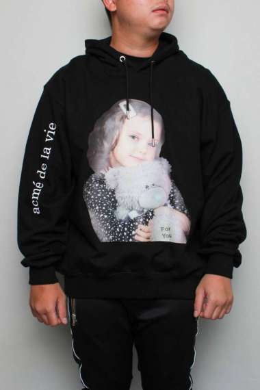 ADLV Grey Bear Black Hoodie 100 % Original 1