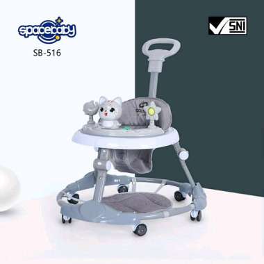SPACEBABY BABY WALKER SB 516 BABY WALKER BELAJAR JALAN ANAK APOLO BABY KERETA JALAN ANAK abu