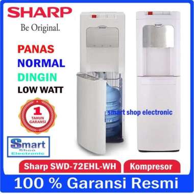 SHARP SWD72EHL Dispenser Galon Bawah Low Watt 3 Kran SWD-72EHL-WH Putih
